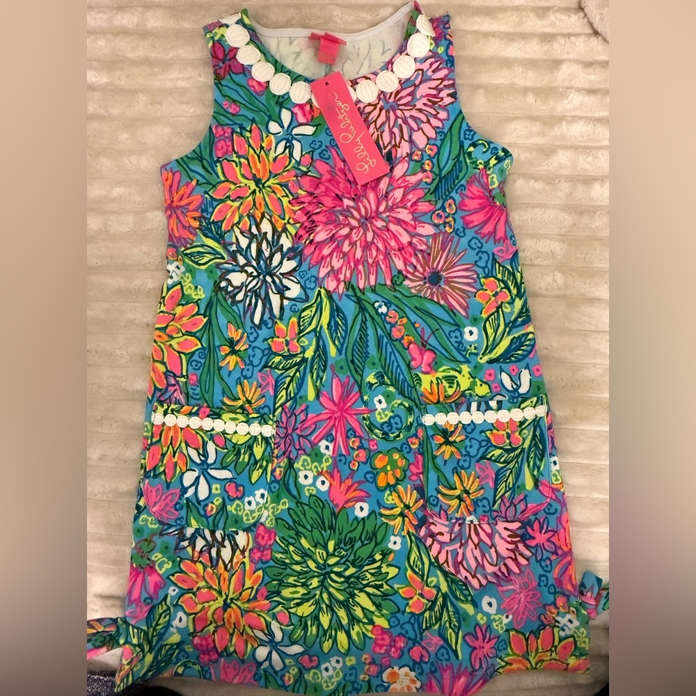 NWTs: Lilly Pulitzer Floral Kids Dress - Pink, Green, Blue